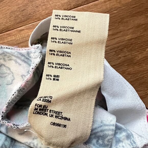 NWT Free People Harper Printed Pants Size S Pink/Rose Floral Print Flare - Picture 7 of 11